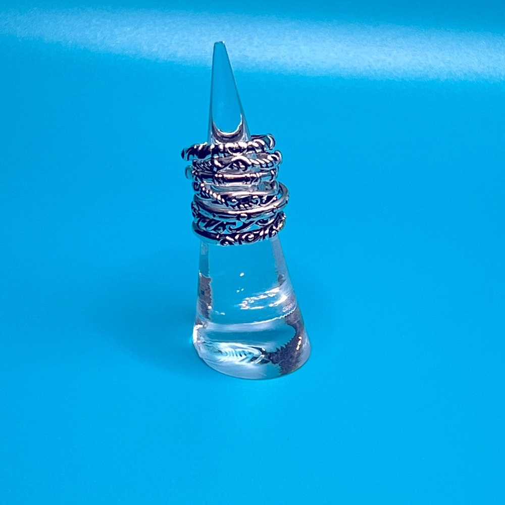 .925 Sterling Silver Stacking Rings - Picture 3 of 3
